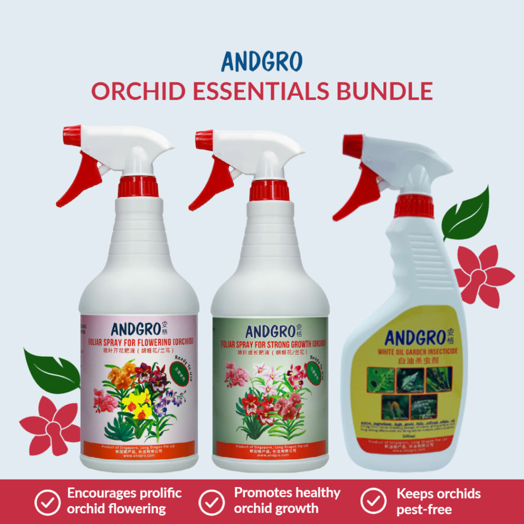 Spray for Flowering (Orchid) & Spray for Strong Growth(Orchid) & White Oil