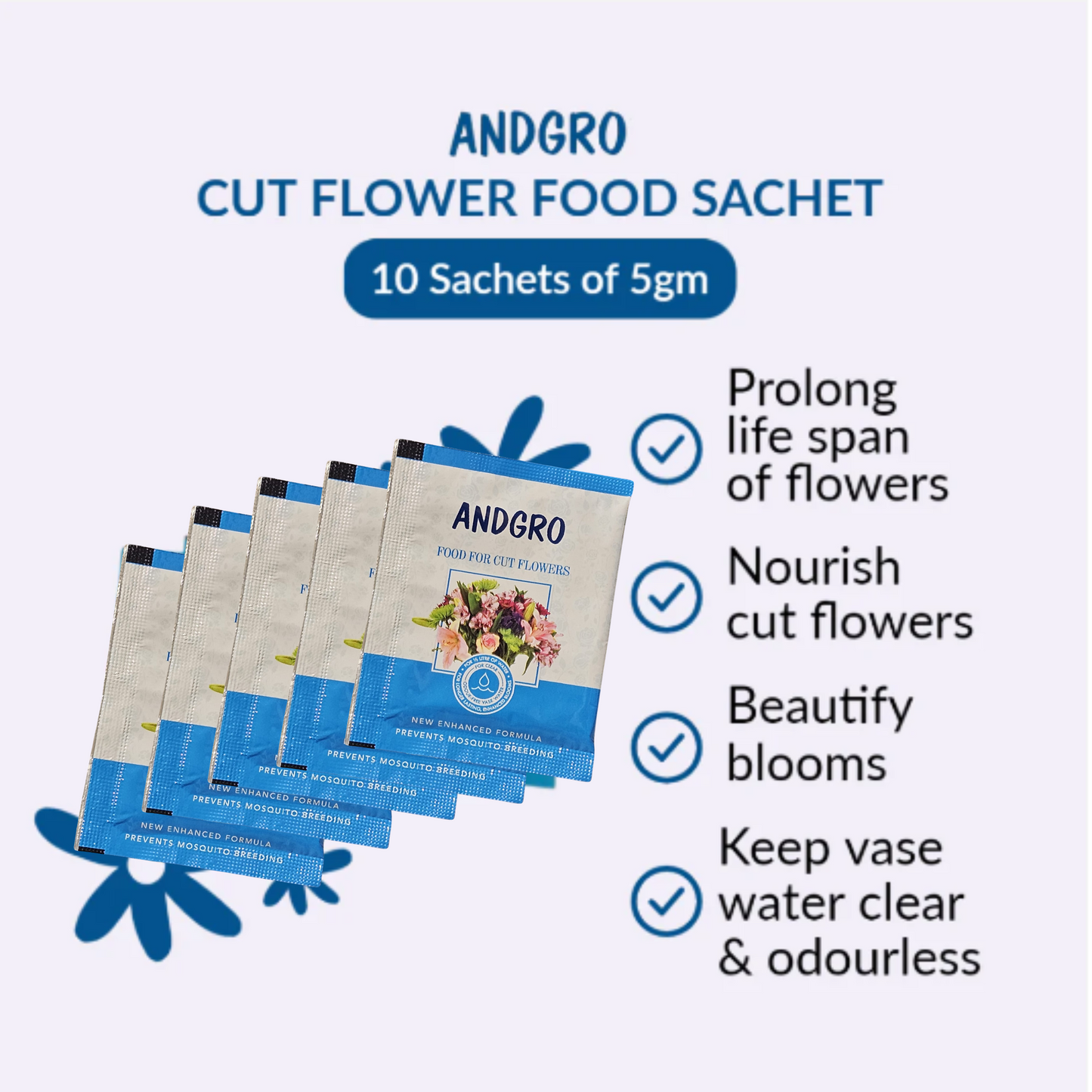 Cut Flower Food (10 Sachets of 5gm)