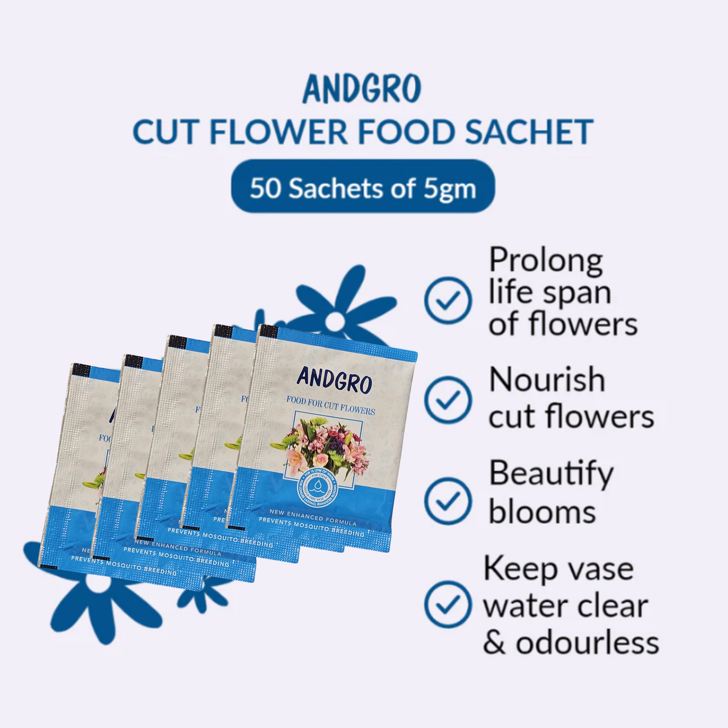 Food for Cut Flower (50 sachets of 5gm)