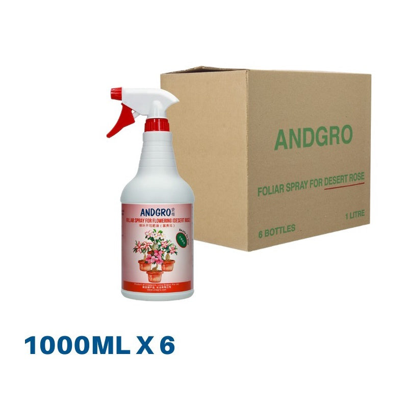 Foliar Spray for Flowering - Desert Rose (Carton Deal, 1000ml x 6 Bottles)