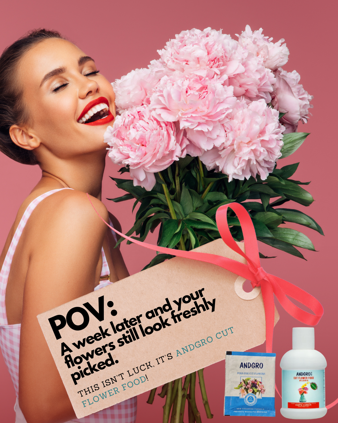 Cut Flower Food (10 Sachets of 5gm) + Cut Flower Food (250ml)